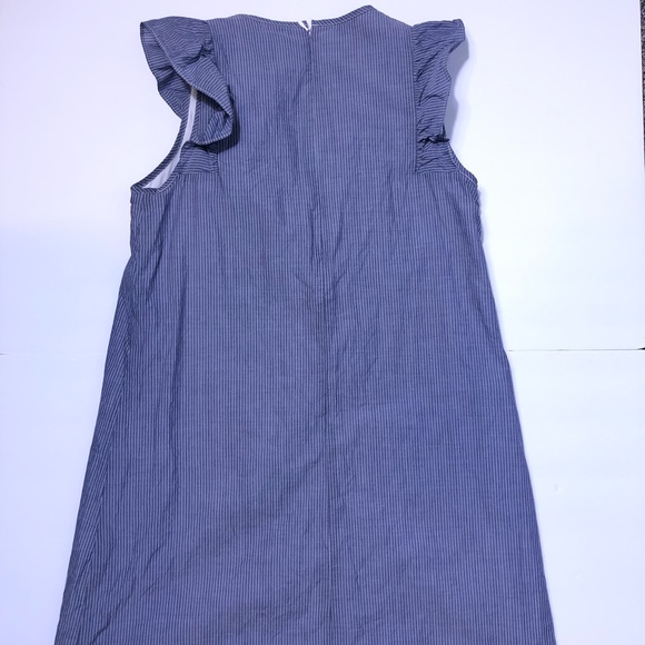 4/$20 Express Striped Ruffle Front A-line dress - Picture 3 of 5
